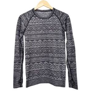 Lululemon Gray Rest Less Long Sleeve Pullover Shirt